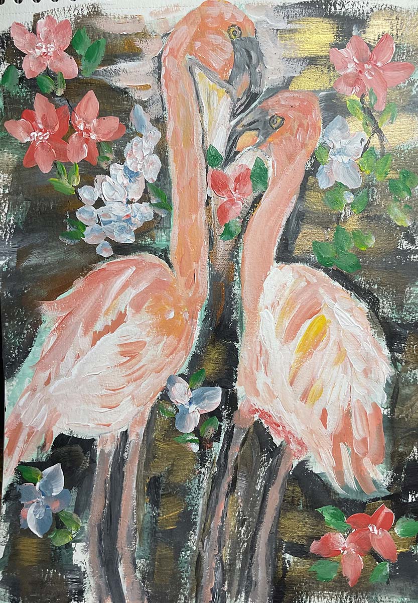 Online sale work entitled "The Love" created by the contemporary artist Arline ChArline Cadayday